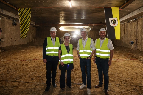 U5-Baustelle Laim: Durchstich im Tunnel erreicht